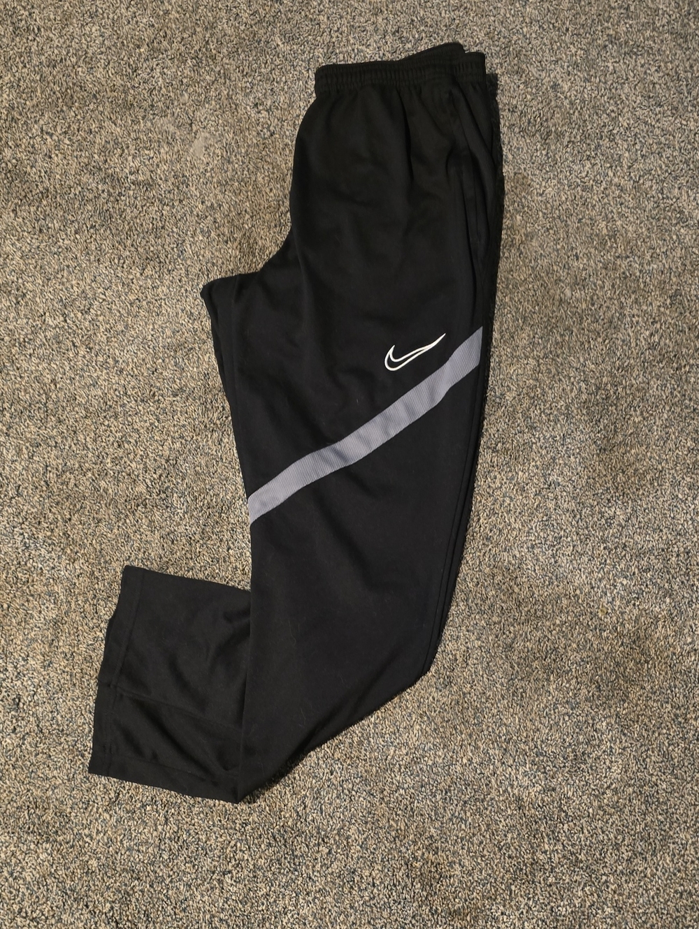 Nike Black Joggers with Gray Reflective Swoosh